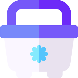 Portable fridge icon