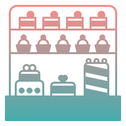 Cake shop icon