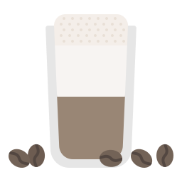 koffie met melk icoon