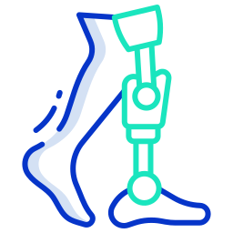 Bionic leg icon