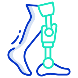 Бионическая нога иконка