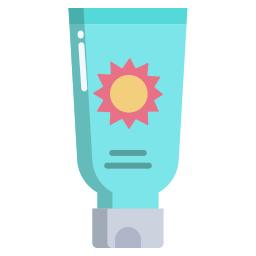 crema solar icono