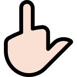 dedo medio icono