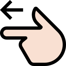 左を指す icon