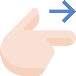 Pointing right icon