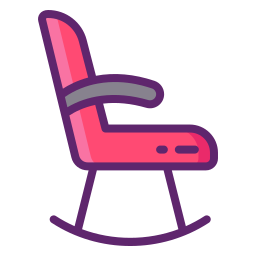 fauteuil à bascule Icône