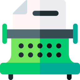 Writing machine icon
