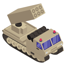 Military truck icon