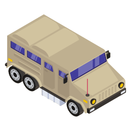 camión militar icono