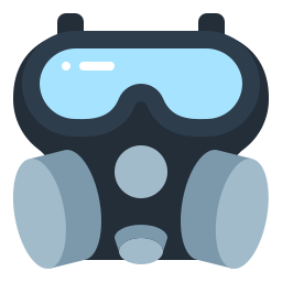 máscara de gas icono