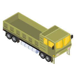 Military truck icon