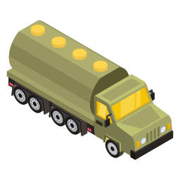 Military truck icon