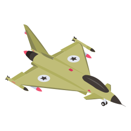 avion de chasse Icône