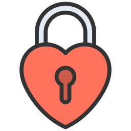 Heart lock icon