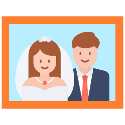 Wedding photo icon