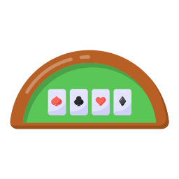 mesa de póquer icono