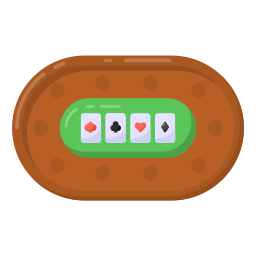 mesa de póquer icono