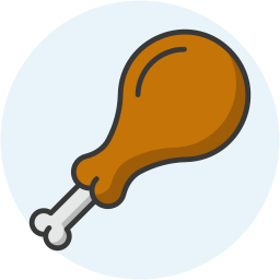 Chicken leg icon