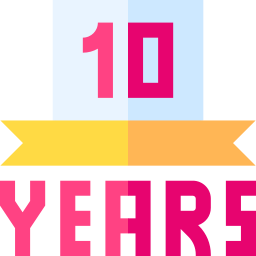 10 jaar icoon