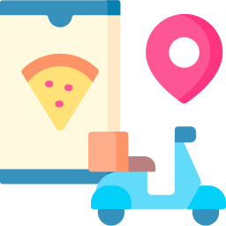 Food delivery icon