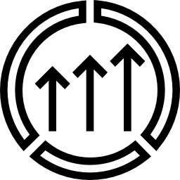 gráfico circular icono