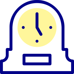 horloge de bureau Icône