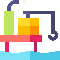 plate-forme pétrolière Icône