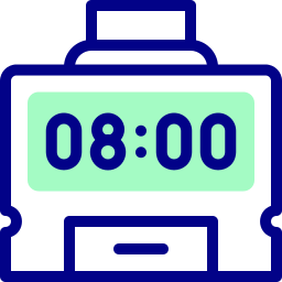 reloj de perforación icono