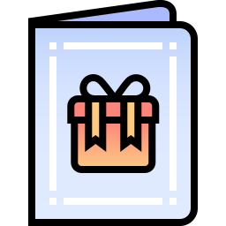 tarjeta de felicitación icono