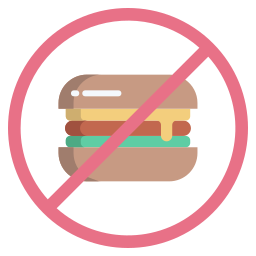 No fast food icon