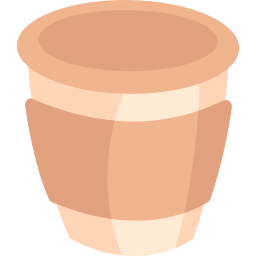 vaso de papel icono