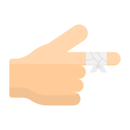 Bandaged finger icon