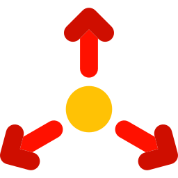 trójdrożny ikona