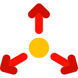 trois façons Icône