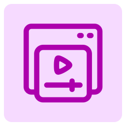 Video advertising icon