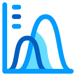 Wave graph icon