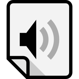 archivo de audio icono