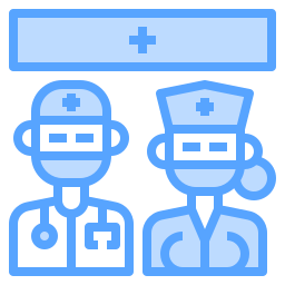Medical staff icon
