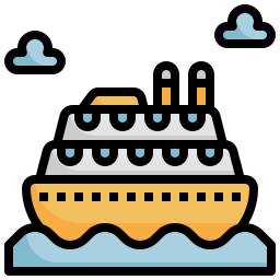 Cruise ship icon