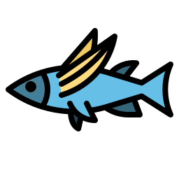 Flying fish icon