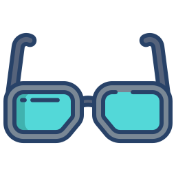 Eye glass icon