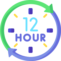 12 uren icoon