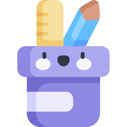 Pencil holder icon