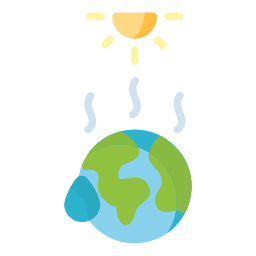 ondata di caldo icona