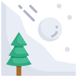 avalancha de nieve icono