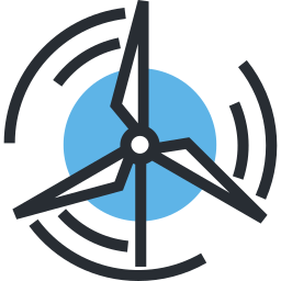 Wind power icon
