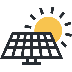 Solar panel icon