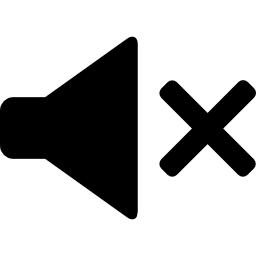 Speaker sound muted icon