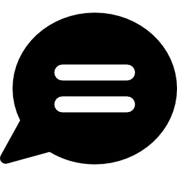 tekstballon met tekstregels icoon