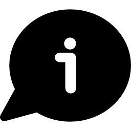 tekstballon informatie icoon